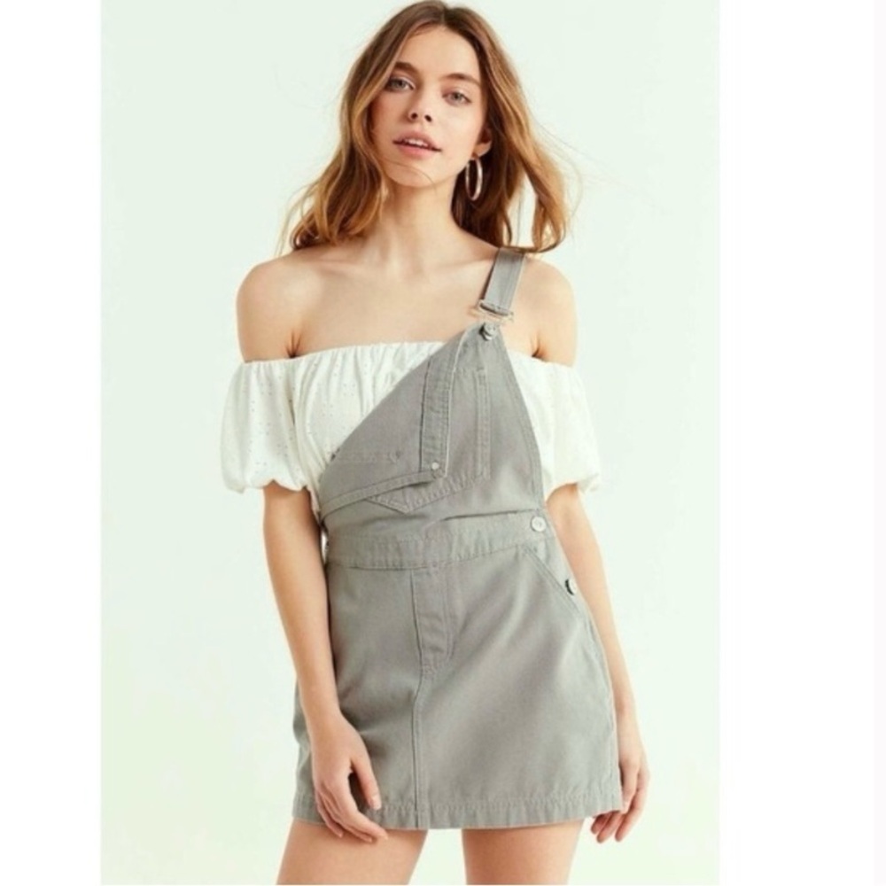 Urban Outfitters BDG Khaki Denim Overall Dress
